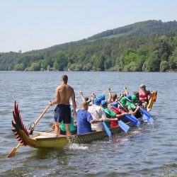 obrázek z teambuildingu Dračí lodě